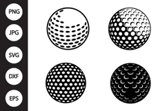 Golf Ball SVG, Golf Ball Clipart Product Image 1