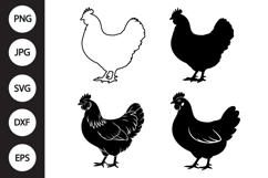 Chicken SVG, Chicken Clipart Product Image 1