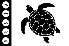 Sea Turtle Silhouette SVG Product Image 1