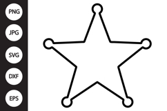 Sheriff Badge SVG Product Image 1