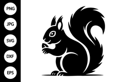 Squirrel Silhouette SVG Product Image 1