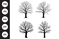 Leafless Tree SVG, Leafless Tree Clipart Product Image 1