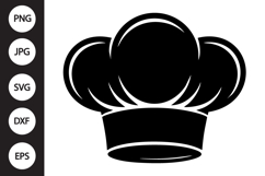 Chef Hat Silhouette SVG Product Image 1