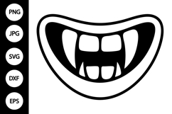 Vampire Teeth SVG Product Image 1