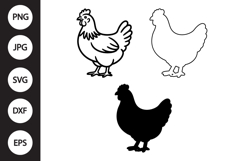 Chicken SVG, Chicken Clipart Product Image 1