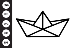 Paper Boat SVG Product Image 1