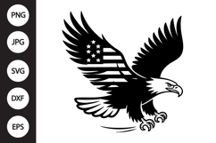 Flying Eagle SVG Product Image 1