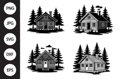 Cabin SVG, Cabin Clipart Product Image 1