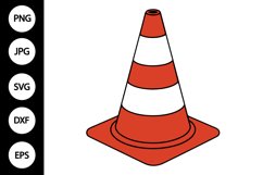 Traffic Cone Clipart Product Image 1
