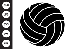Volleyball Silhouette SVG Product Image 1
