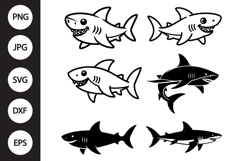 Shark SVG, Shark Clipart Product Image 1