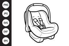 Baby Car Seat SVG Product Image 1
