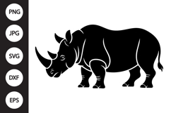 Rhino Silhouette SVG Product Image 1