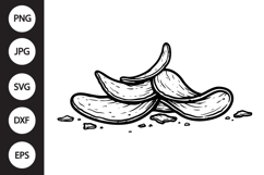 Potato Chips SVG Product Image 1