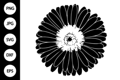 Silhouette Gerbera Flower SVG Product Image 1