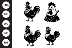 Funny Chicken SVG, Funny Chicken Clipart Product Image 1