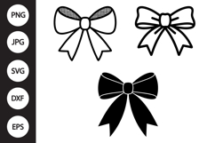 Ribbon Bow SVG, Ribbon Bow Clipart Product Image 1