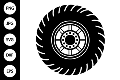 Tractor Tire SVG Product Image 1