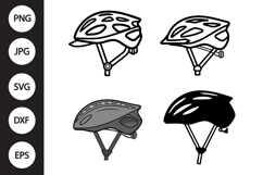 Bicycle Helmet SVG, Bicycle Helmet Clipart Product Image 1