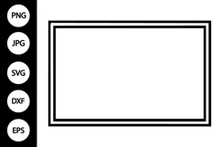 Double Line Frame SVG Product Image 1