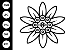 Edelweiss Flower SVG Product Image 1