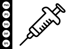 Syringe SVG Product Image 1