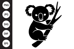 Koala Silhouette SVG Product Image 1