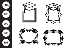 Graduation Frame SVG, Graduation Frame Clipart Product Image 1
