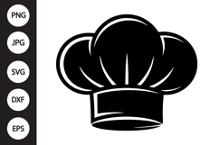 Chef Hat Silhouette SVG Product Image 1