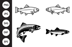 Trout SVG, Trout Clipart Product Image 1