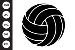 Volleyball Silhouette SVG Product Image 1