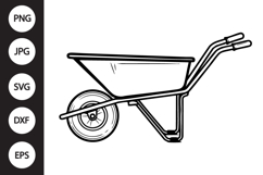Wheel Barrow SVG Product Image 1