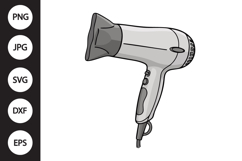 Hair Dryer SVG Product Image 1