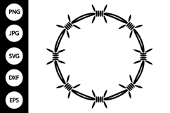 Barbed Wire Circle SVG Product Image 1