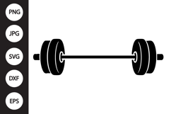 Barbell SVG Product Image 1