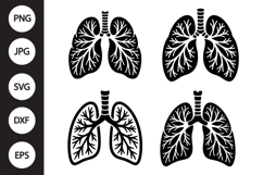Lungs SVG, Lungs Clipart Product Image 1