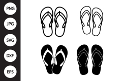Sandals SVG, Sandals Clipart Product Image 1