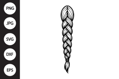Hair Braided SVG Product Image 1