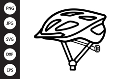 Bicycle Helmet SVG Product Image 1