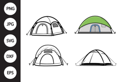 Camping Tent SVG, Camping Tent Clipart Product Image 1