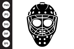 Hockey Goalie Mask SVG Product Image 1