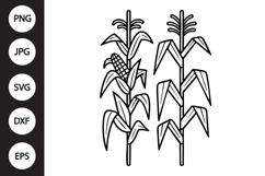 Corn Stalks SVG Product Image 1