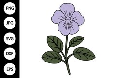 African Violet Clipart, African Violet SVG Product Image 1