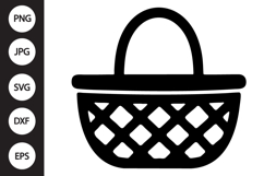 Wicker Basket SVG Product Image 1