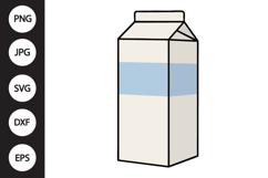 Milk Carton SVG Product Image 1