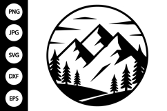 Mountain Name Frame SVG Product Image 1