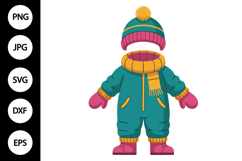 Winter Clothing SVG Product Image 1