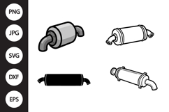 Muffler SVG, Muffler Clipart Product Image 1
