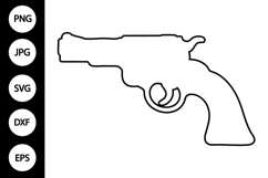 Revolver SVG Product Image 1