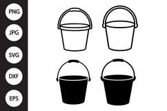 Bucket SVG, Bucket Clipart Product Image 1